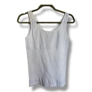 Yummie‎ Womens Shapewear Tank Top White Holds in Tummy 1X 2X